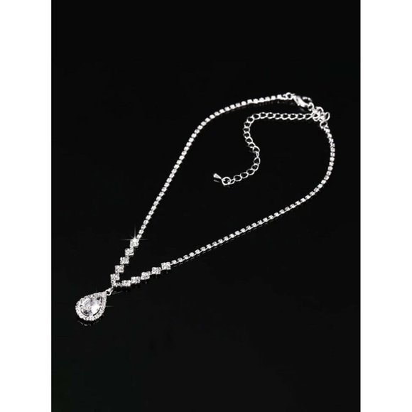 Wedding Set Earrings And Necklace Set - Picture 4 of 4